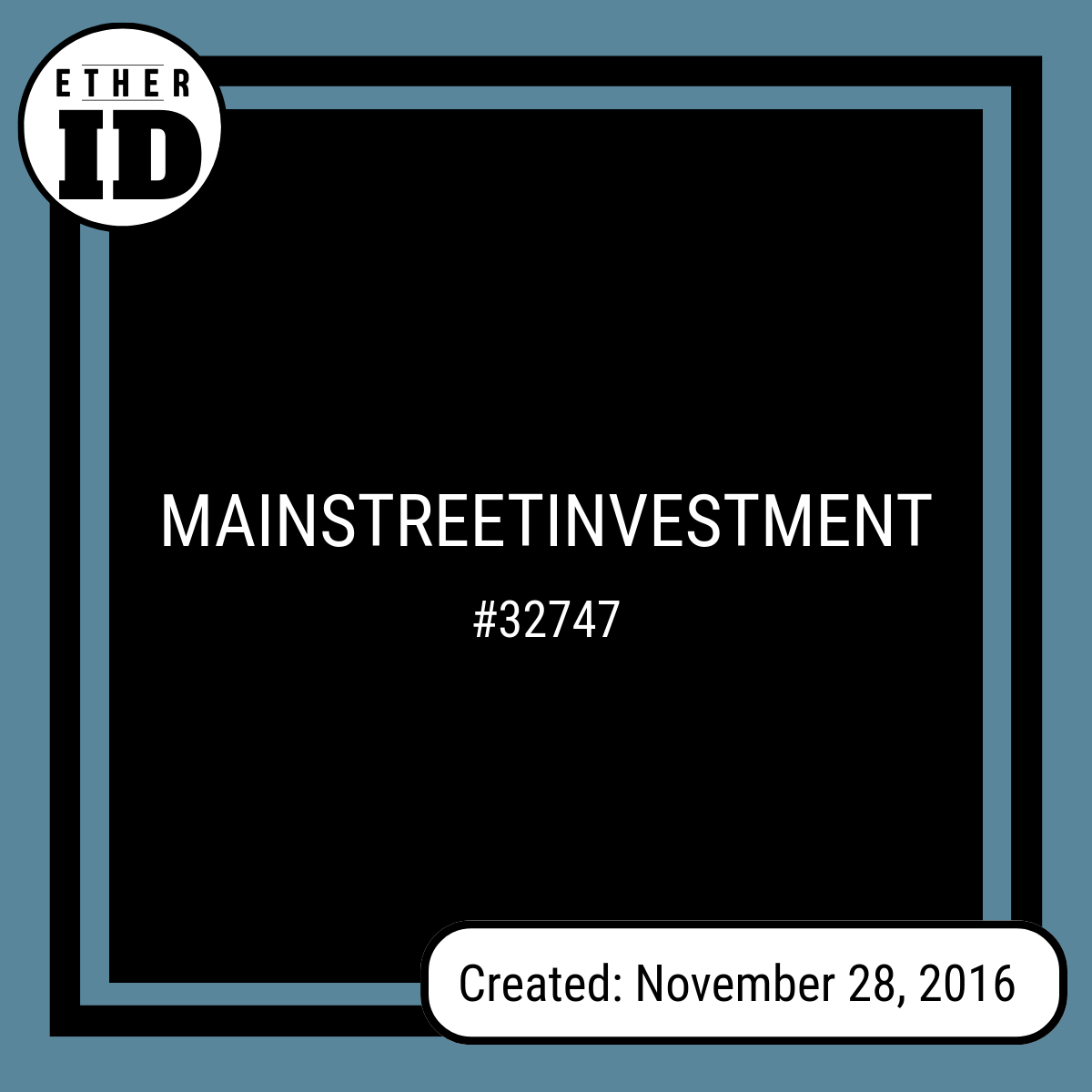 MAINSTREETINVESTMENT